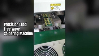 SMT มินิอัตโนมัติคลื่นคู่ PCB ผ่านรูแม่นยำตะกั่วฟรีคลื่นบัดกรี MachineoSlder