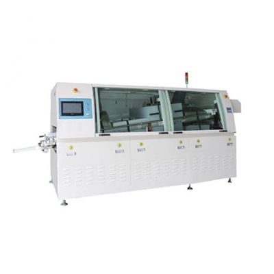 คุณภาพ  Dual Waves SMT Wave Soldering Oven Automatic With Touch Screen PLC Control โรงงาน