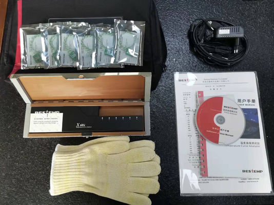 Bestemp Thermocouple SMT Thermal Profiler สําหรับเตาอบระบายกลับ 6 ช่องทาง